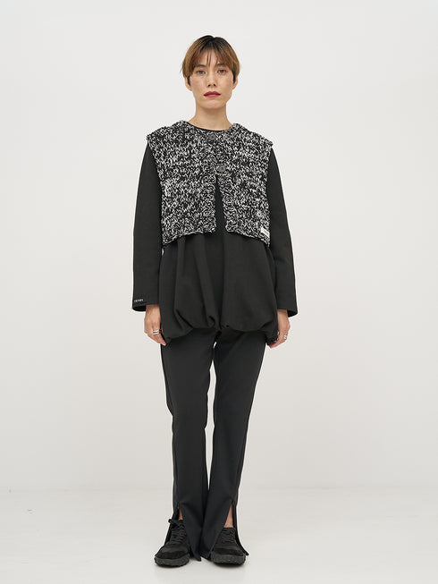 MIX HAND KNIT VEST /Y254-91117